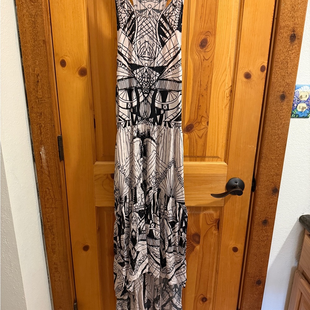 Free People La Mar printed Hi Low Maxi dress Women’s size Medium M